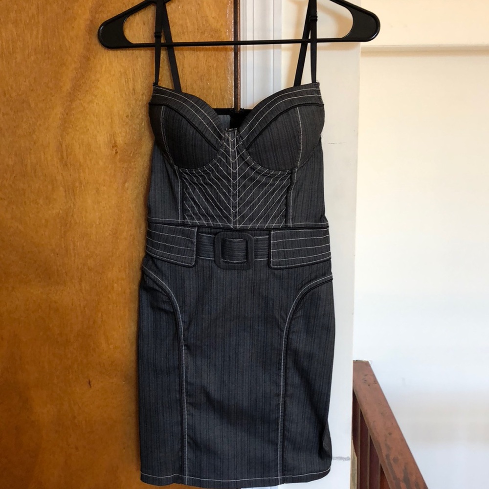 Corset style mini dress.